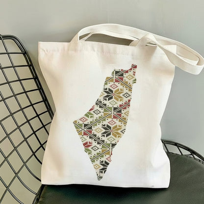 Palæstinensisk mulepose med tryk.