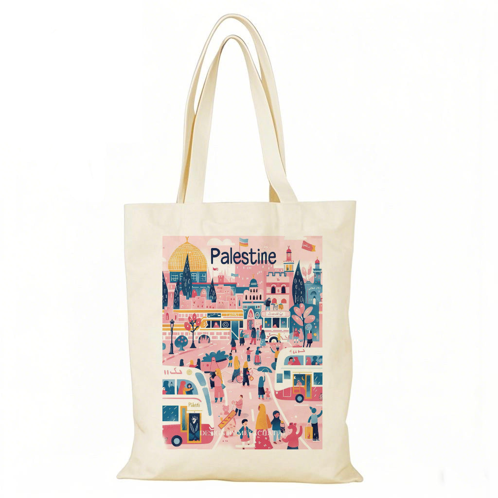 palæstina byliv klippemoskeen illustration