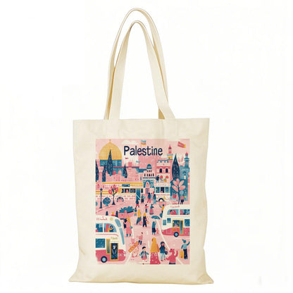 palæstina byliv klippemoskeen illustration