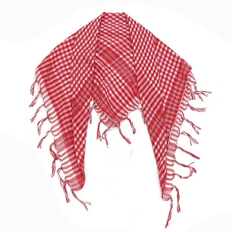 red kufiya flat layout