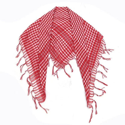 red kufiya flat layout