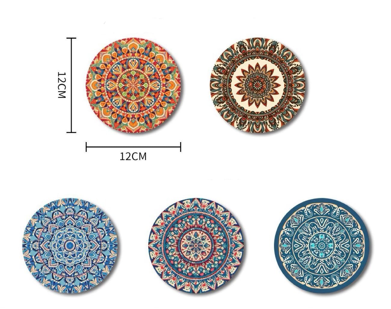 Bordskåner Palæstinensisk Design - Mandala & Blomstermønster