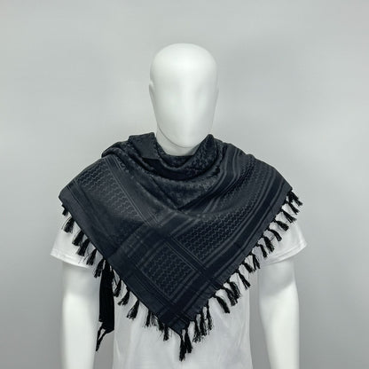 Sort kufiya keffiyeh palæstinensisk tørklæde
