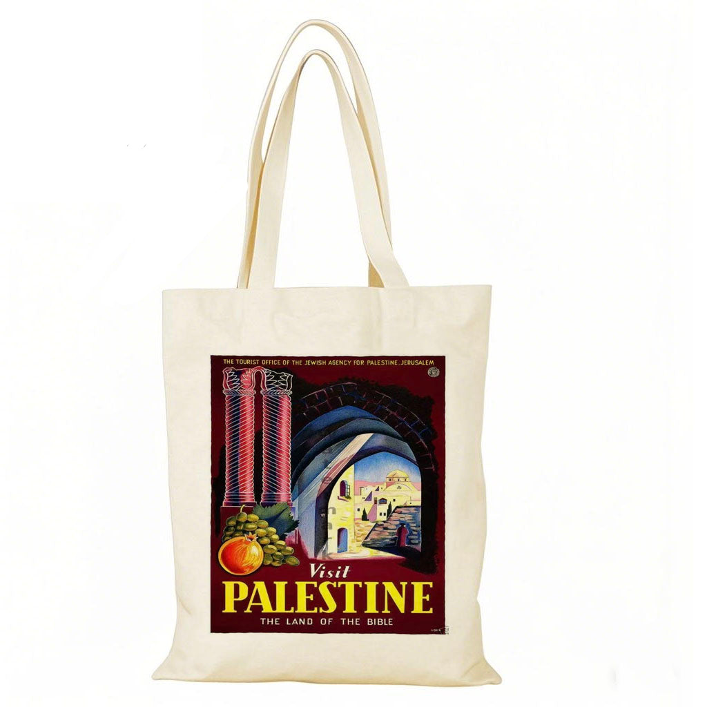 visit palestine vintage plakat arkitektur